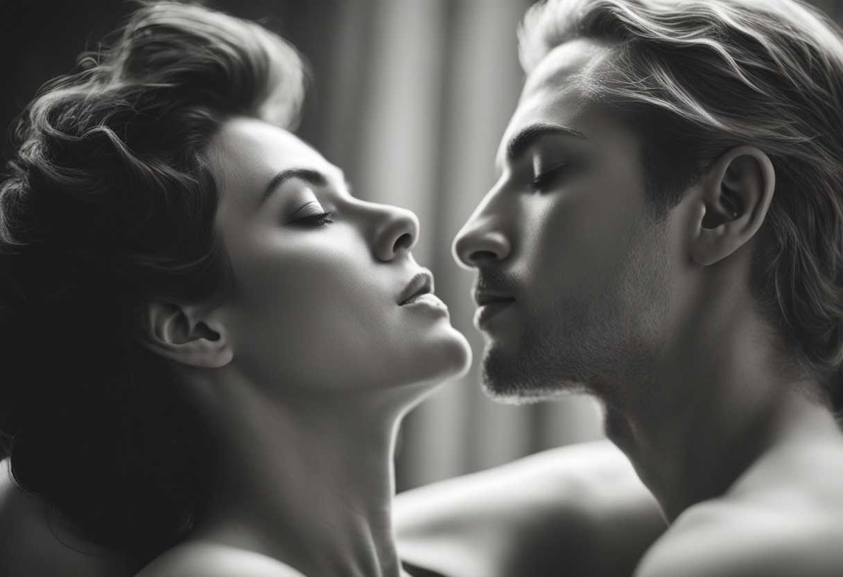 A-couple-shares-a-tender-moment-in-soft-light-exchanging-deep-emotions-with-timeless-connection_nnsp