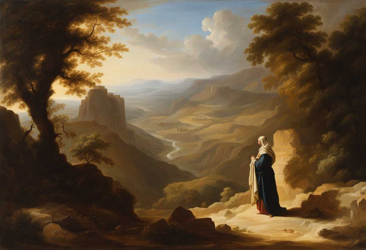 Solitary-figure-in-Judean-wilderness-sun-casting-shadows-distant-departure-vast-Galilean-expanse_hqpy
