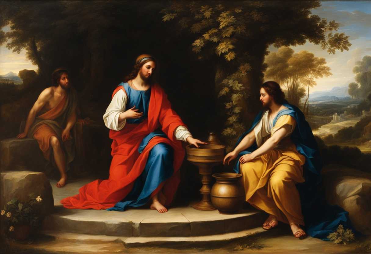 Jesus-and-Samaritan-woman-meet-at-well-disciples-observe-conversation-reveals-deep-spiritual-conne_nnii