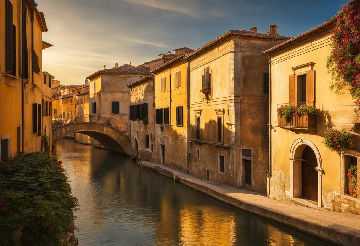 Golden-light-bathes-a-tranquil-town-near-Joseph's-field-rustic-architecture-in-timeless-serenity_vlqy