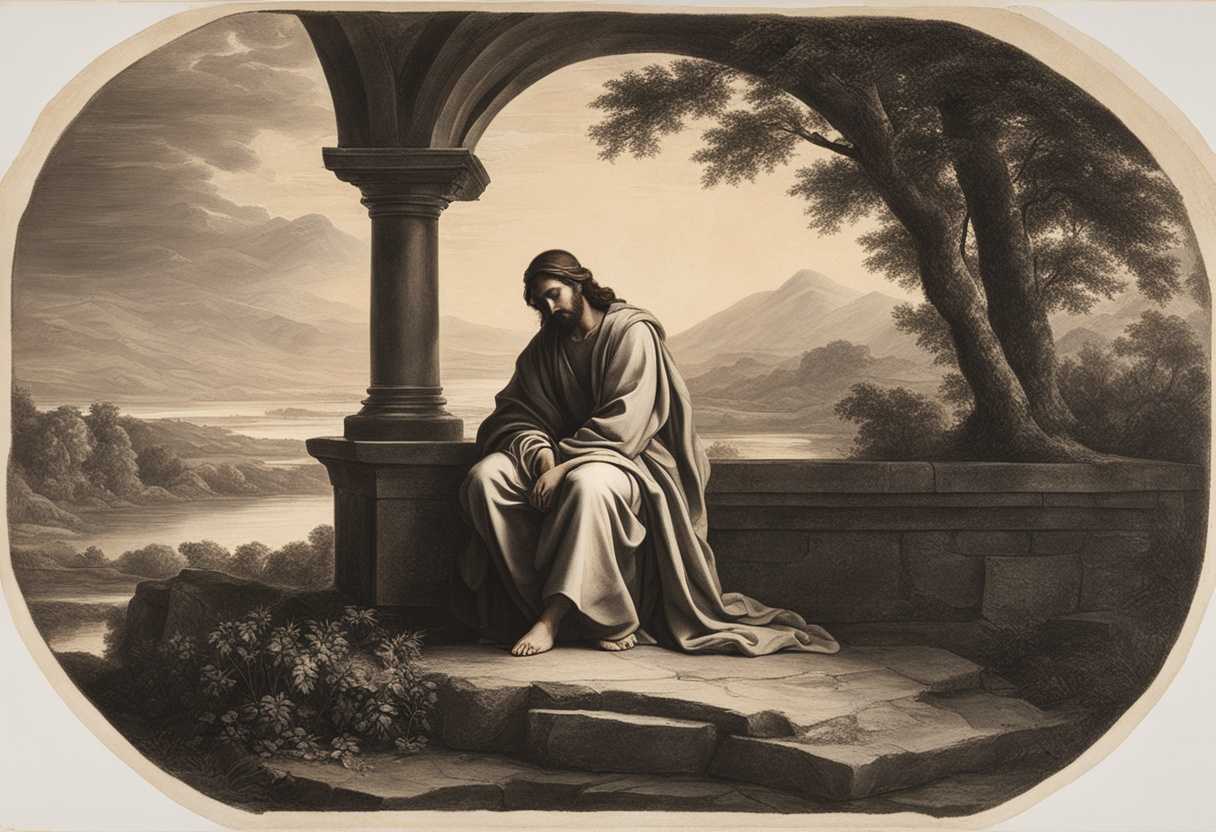 Jesus-rests-by-a-well-at-sunset-wearing-simple-robes-embodying-exhaustion-and-sustenance_zsfu