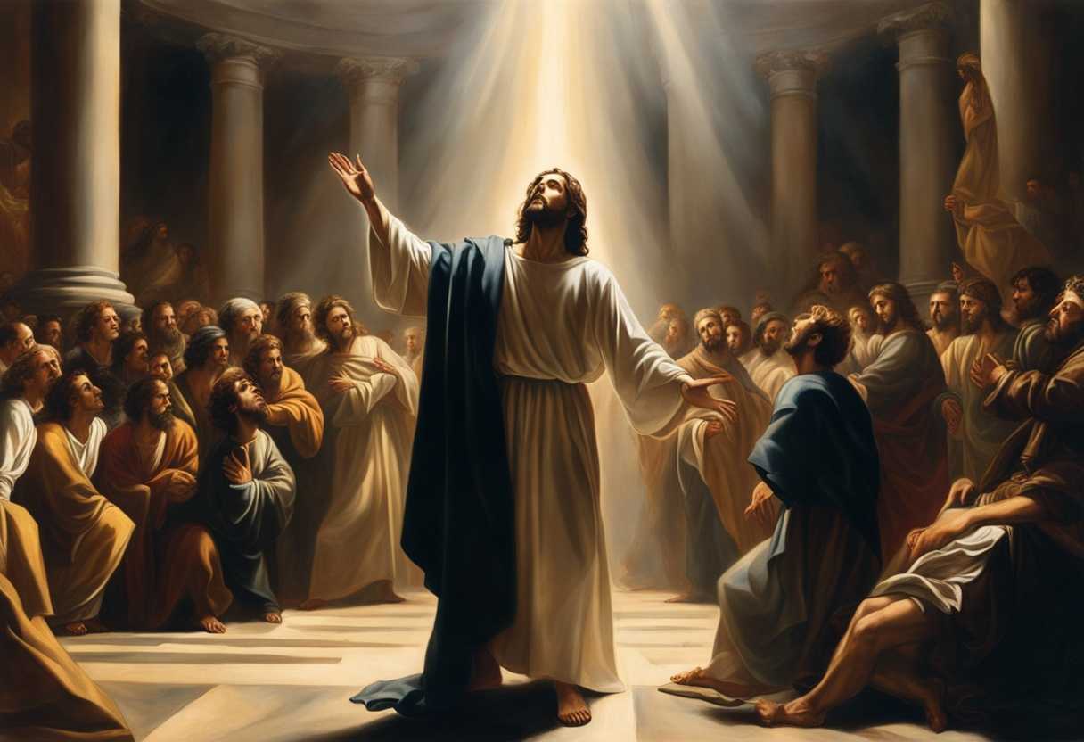 Jesus-stands-amidst-a-crowd-a-healed-man-in-awe-surrounded-by-dramatic-lighting_knmu