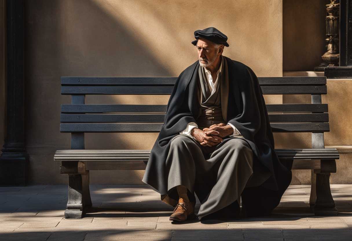 A-weary-yet-determined-man-invalid-for-38-years-sits-on-a-sunlit-bench_myaq