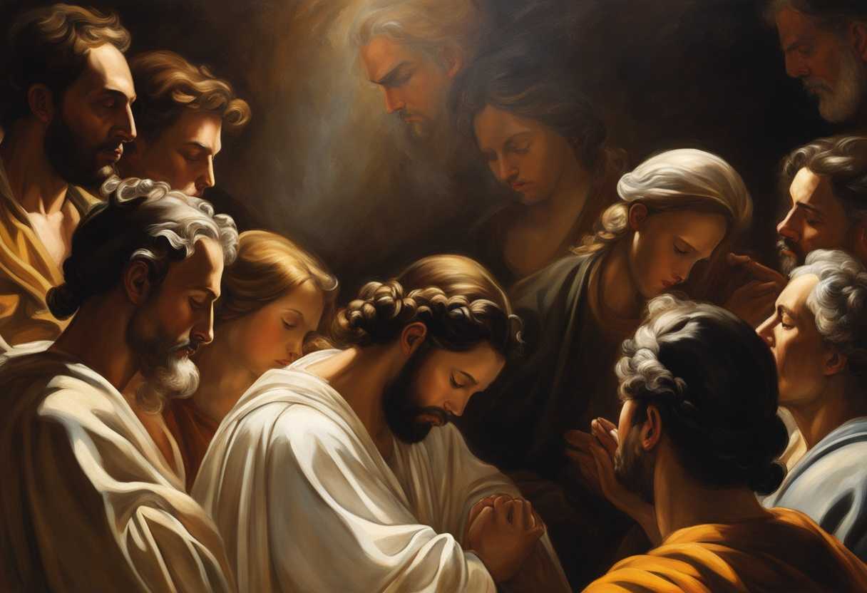 People-in-circle-heads-bowed-in-prayer-bathed-in-warm-light-serene-spiritual-unity_vhaa