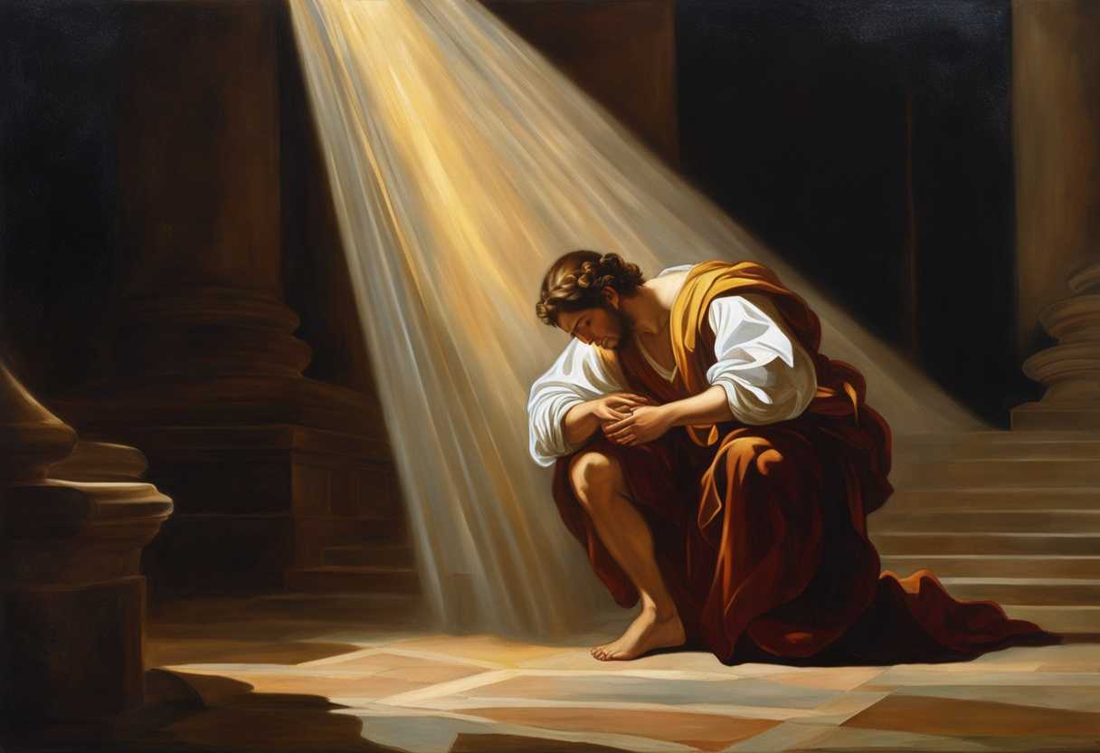 Joshua-kneeling-before-a-radiant-light-receiving-divine-guidance-and-feeling-a-spiritual-connection_qlov