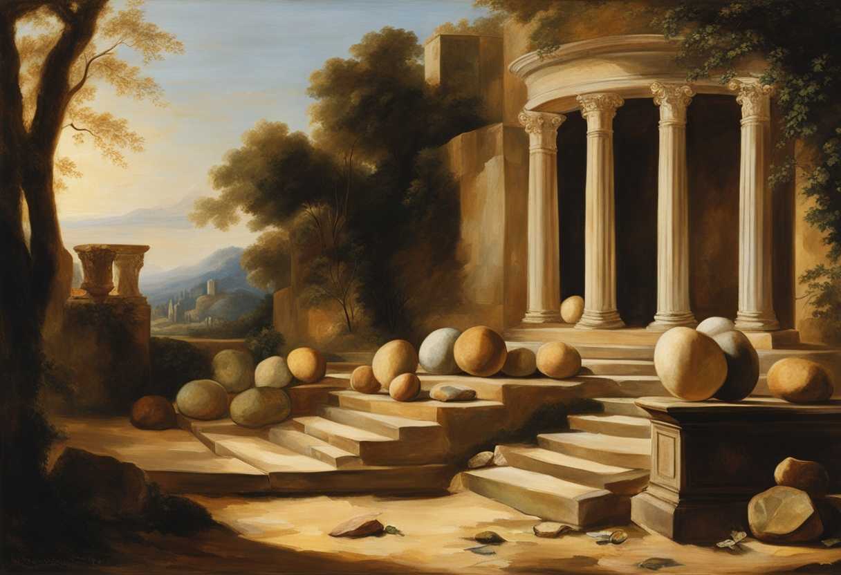 A-serene-scene-of-twelve-unique-stones-bathed-in-warm-sunlight-evoking-reverence-and-contemplation_vjdj
