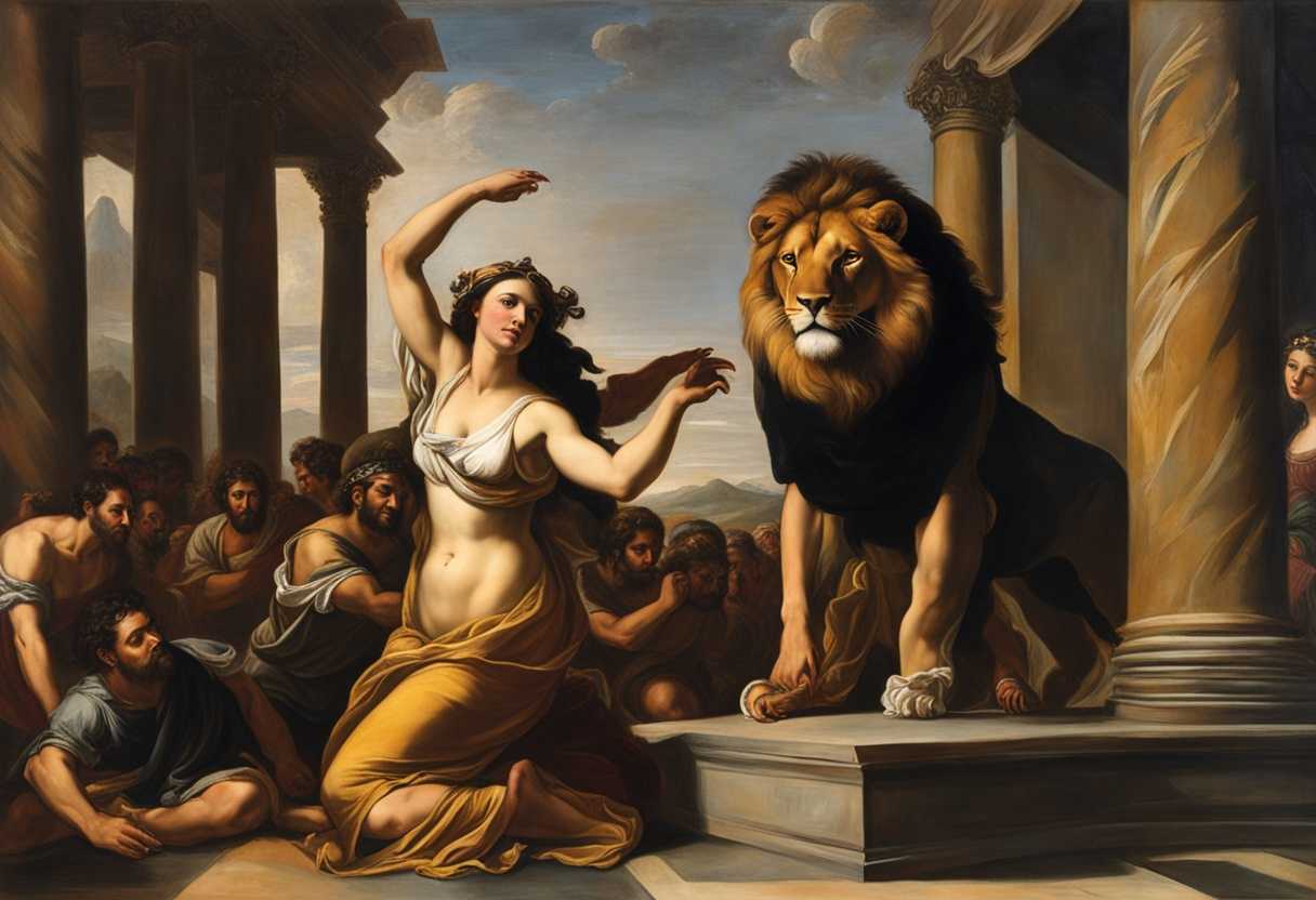 Samson-stands-victorious-a-lion-at-his-feet-as-a-Philistine-woman-watches-in-awe_bwqb