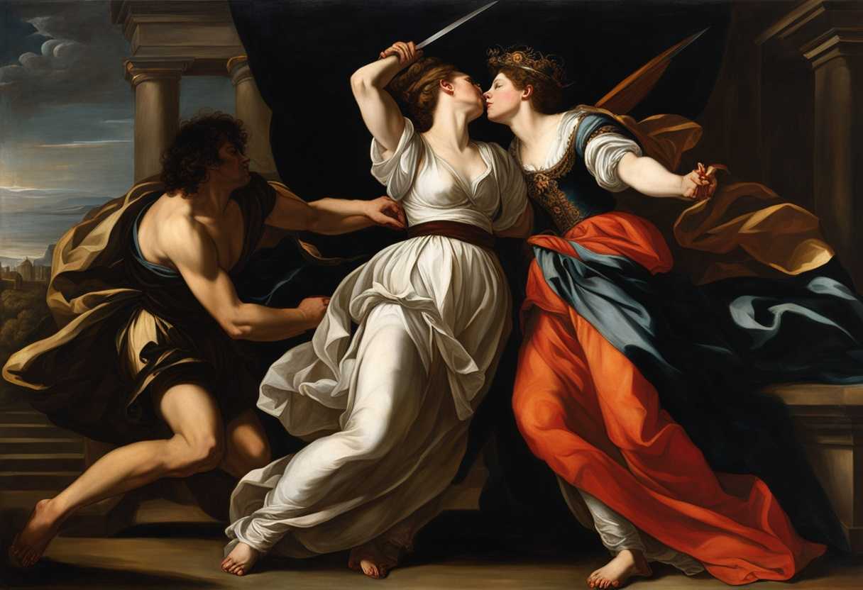 Judith-faces-Holofernes-in-a-dramatic-confrontation-showcasing-unwavering-determination-against-a-m_yrcd
