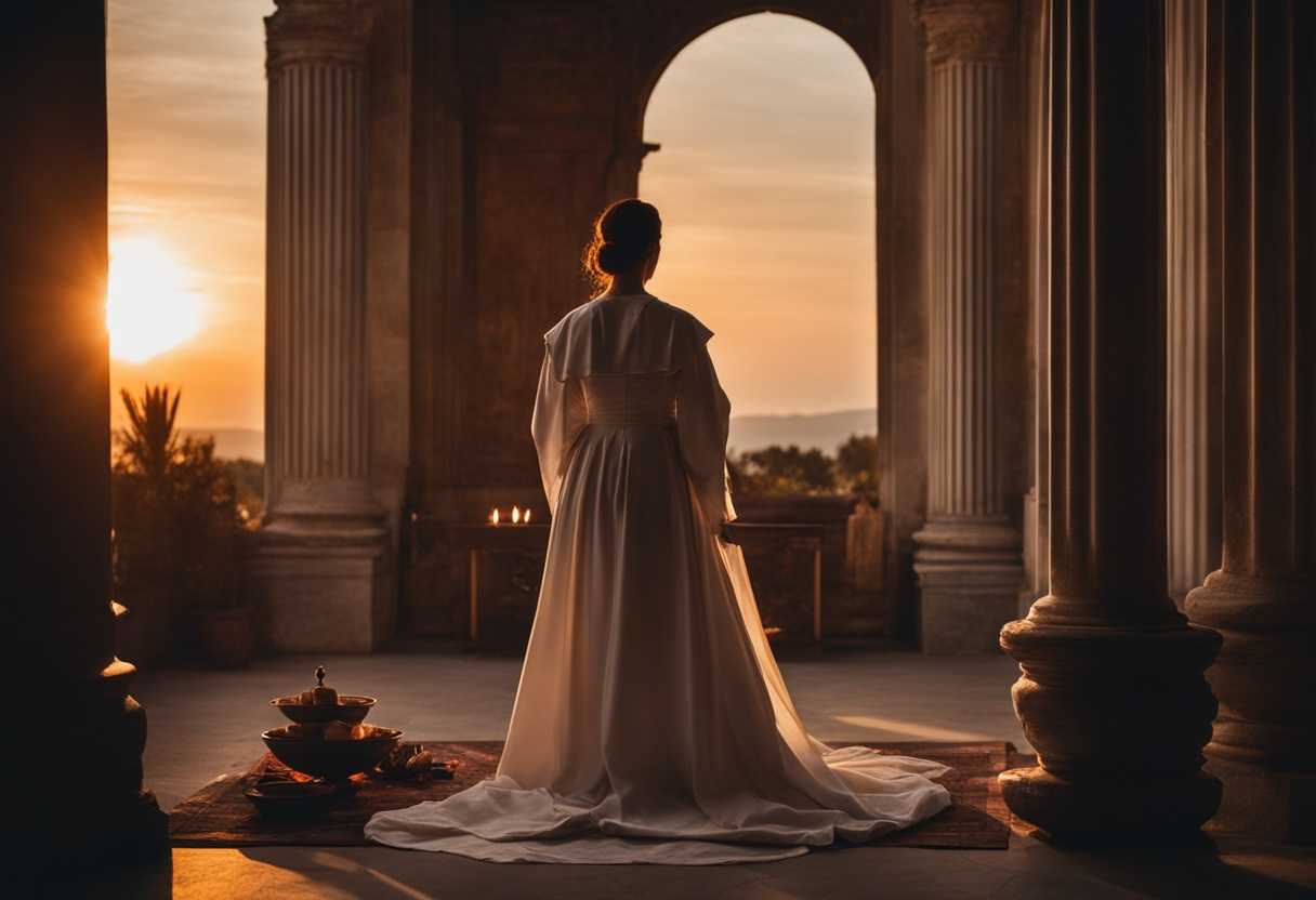 Priest-and-woman-perform-sacred-ritual-at-sunset-embodying-reverence-humility-and-timeless-tradit_bpwd