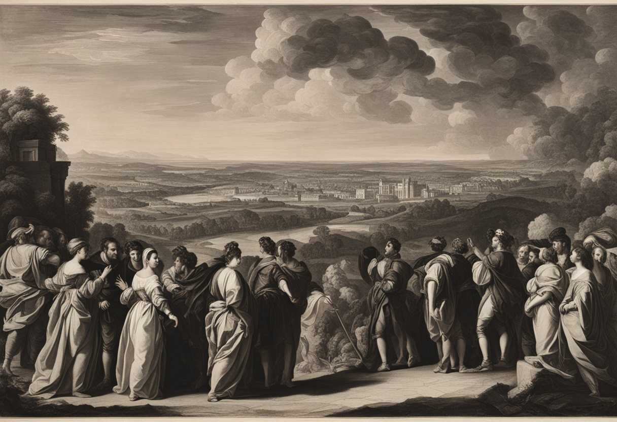 A-group-of-people-stand-in-awe-faces-solemn-against-a-vast-grand-landscape_nhwr