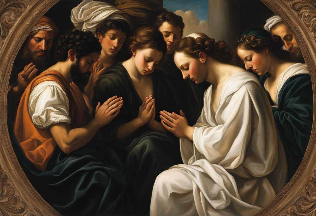 A-diverse-group-of-individuals-in-prayer-heads-bowed-in-serene-devotion-and-connection_zqkl