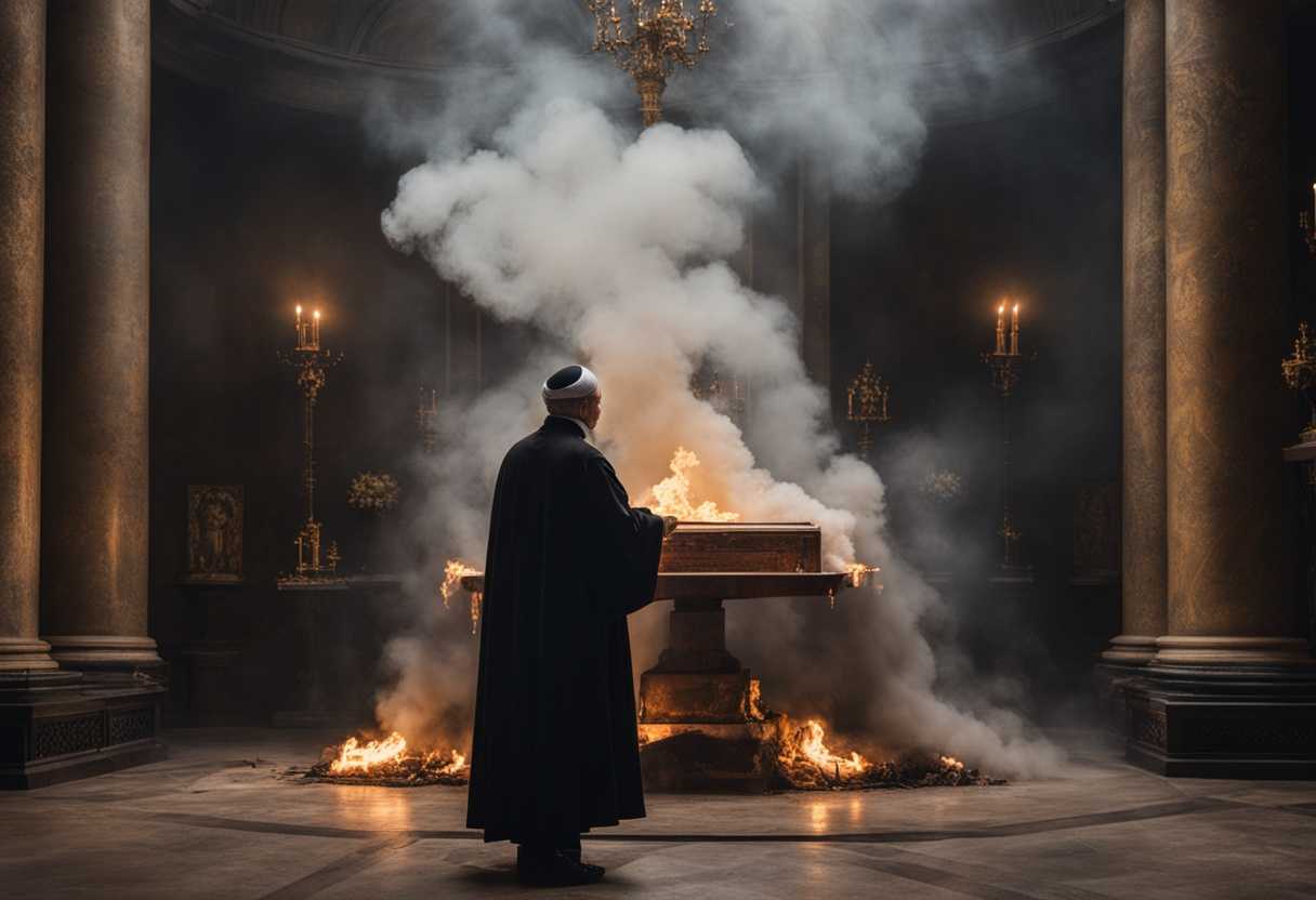 Priest-conducts-reverent-burnt-offering-ritual-surrounded-by-billowing-smoke-and-intricate-details_dmrv