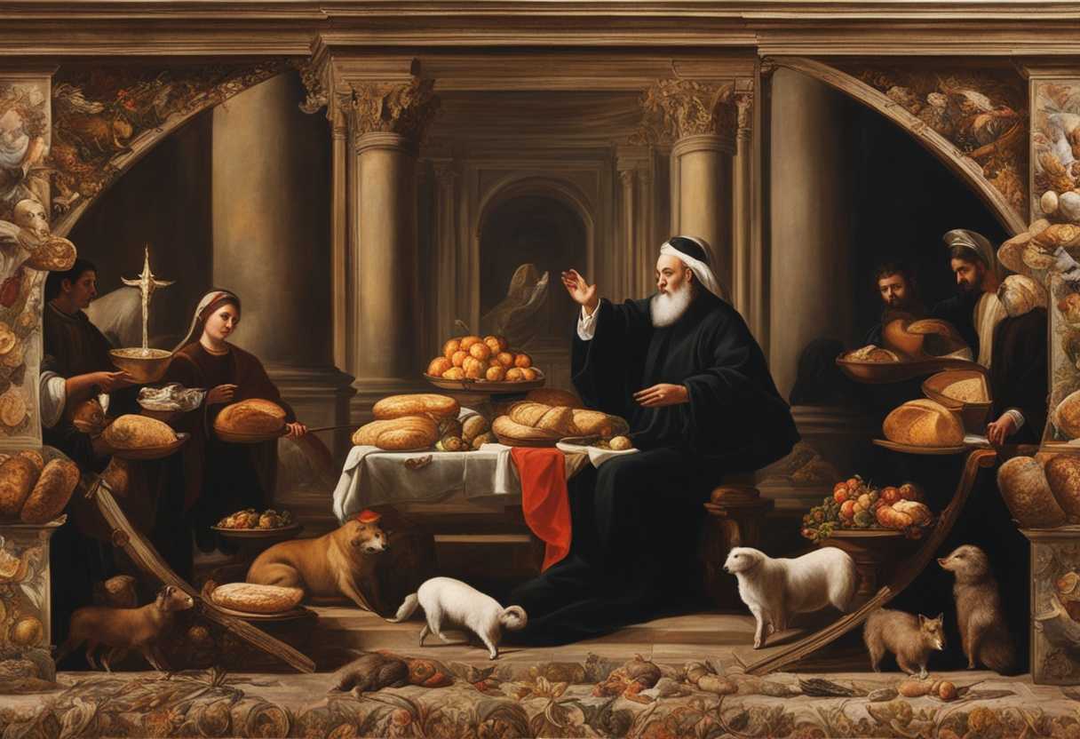 Priest-solemnly-waves-offerings-of-bread-and-animals-in-sacred-ritual-ceremony_aosn