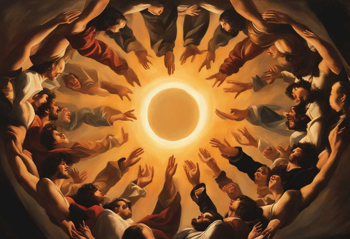 People-in-a-circle-at-sunset-faces-glowing-arms-outstretched-in-celebration-united-in-joy_ubxm