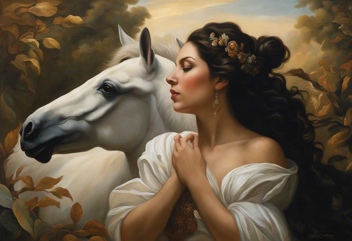 A-person-and-a-majestic-animal-share-a-serene-moment-in-nature-embodying-reverence-and-harmony_aafk