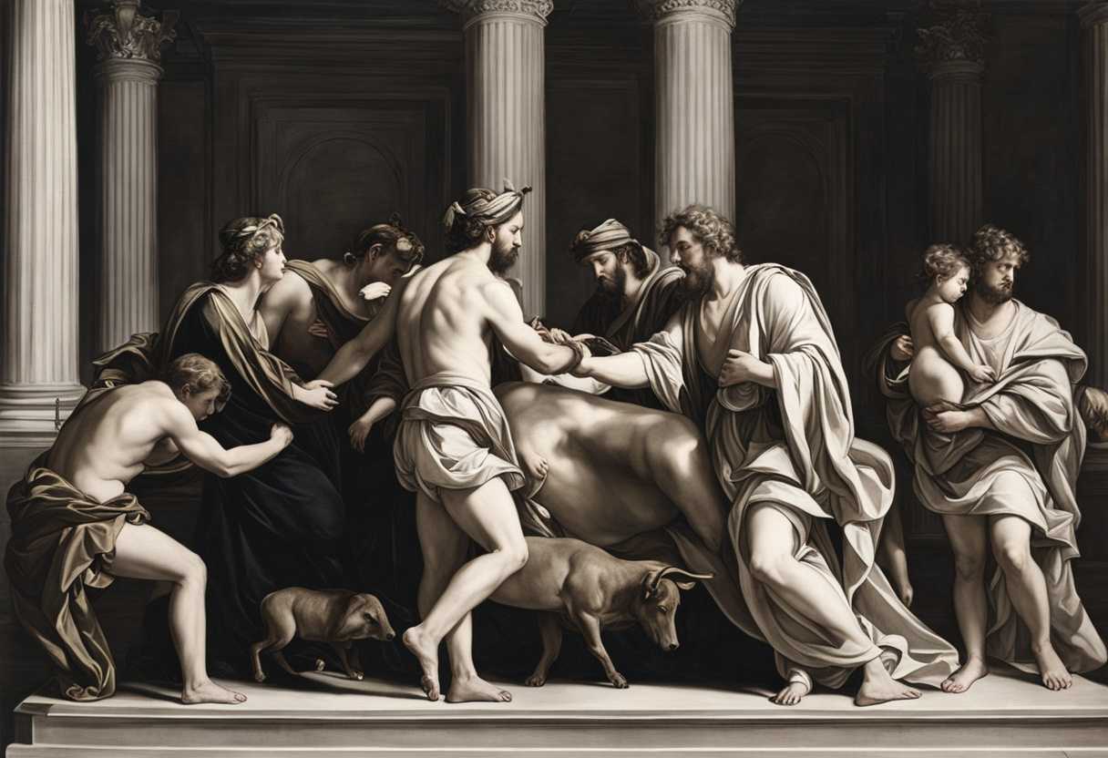 Aaron-and-sons-perform-sacred-ritual-with-bull-Moses-applies-blood-solemn-atonement-moment_otnx