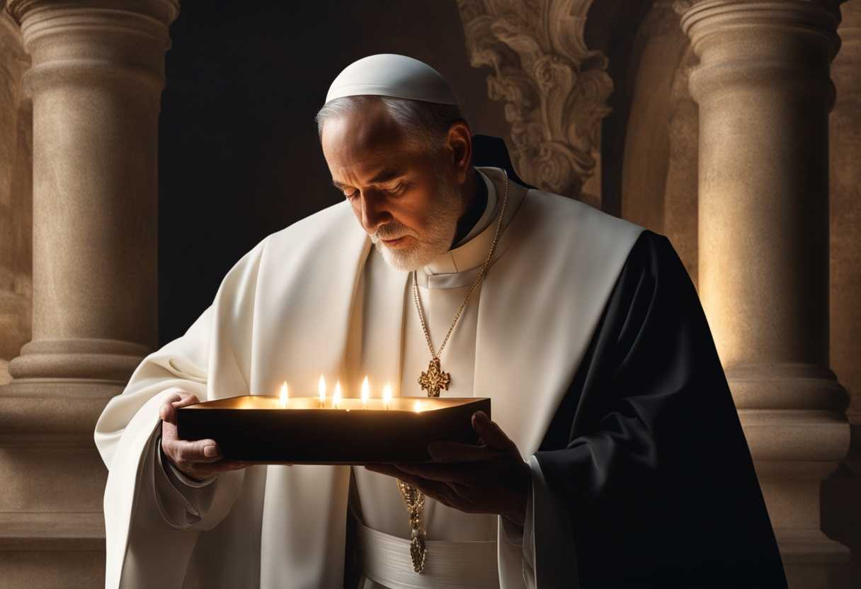 Priest-offers-gifts-with-reverence-in-a-solemn-spiritual-moment-enhanced-by-lighting_rpjd