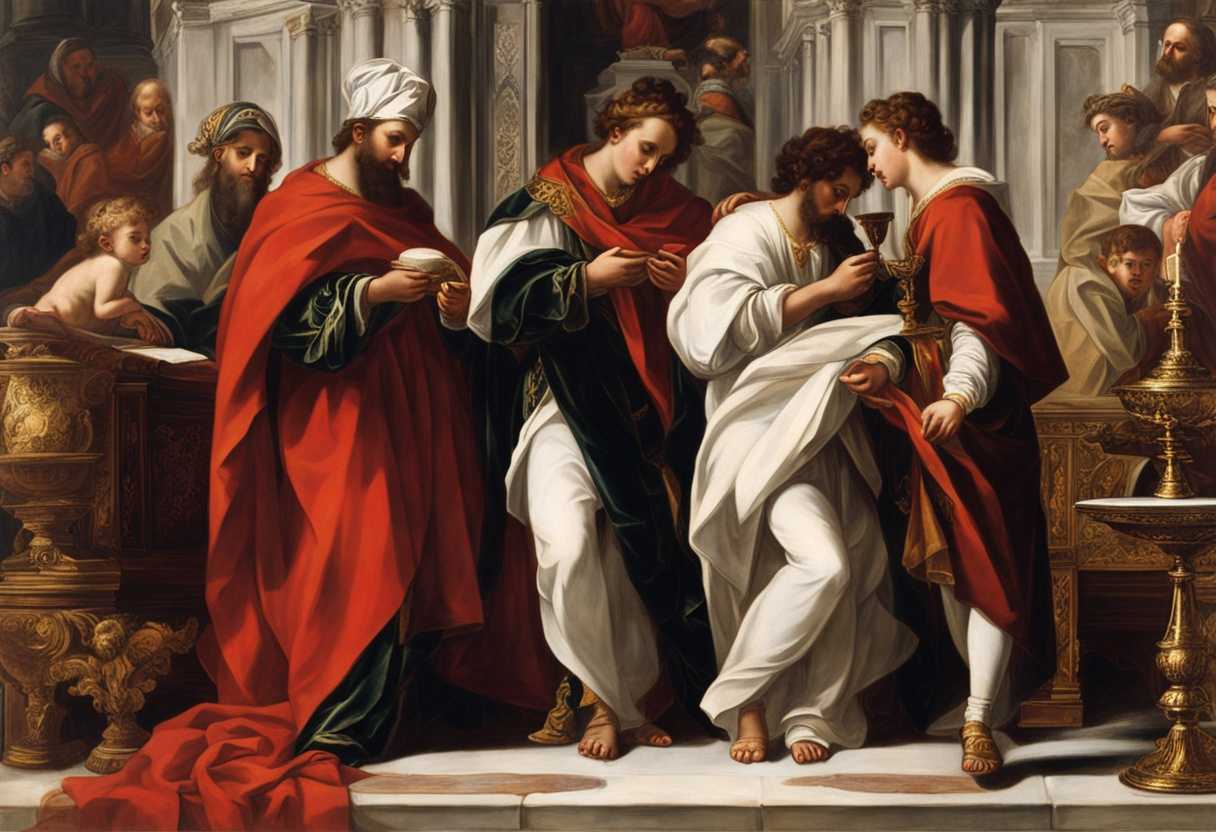 Sons-of-Aaron-in-priestly-garments-offer-blood-at-altar-in-sacred-ritual_iymp