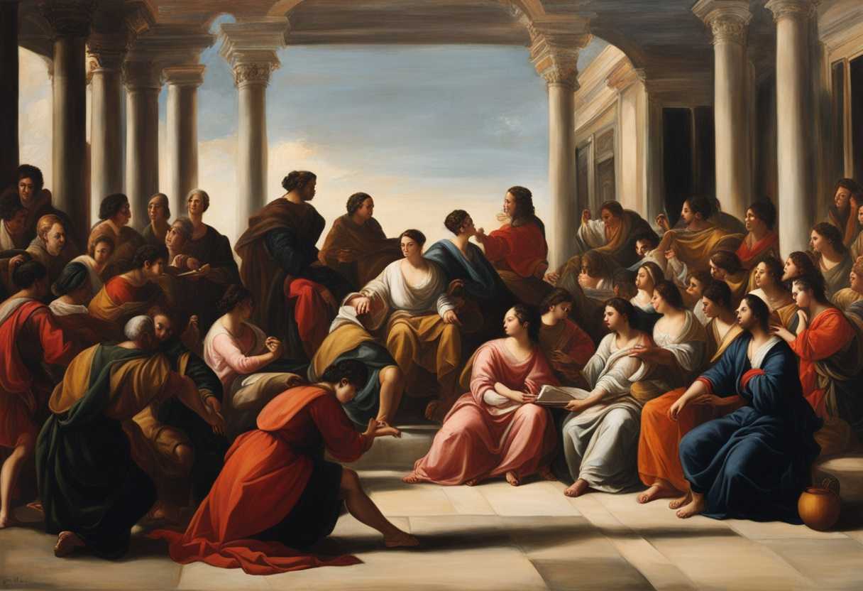 Teacher-captivates-diverse-crowd-with-wisdom-under-open-sky-fostering-deep-connection-and-contempla_izwc