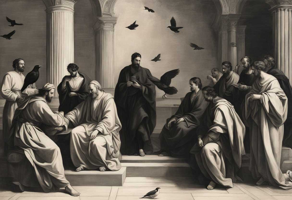 Disciples-and-ravens-gather-in-serene-nature-absorbing-wisdom-from-a-revered-teacher_jfqc