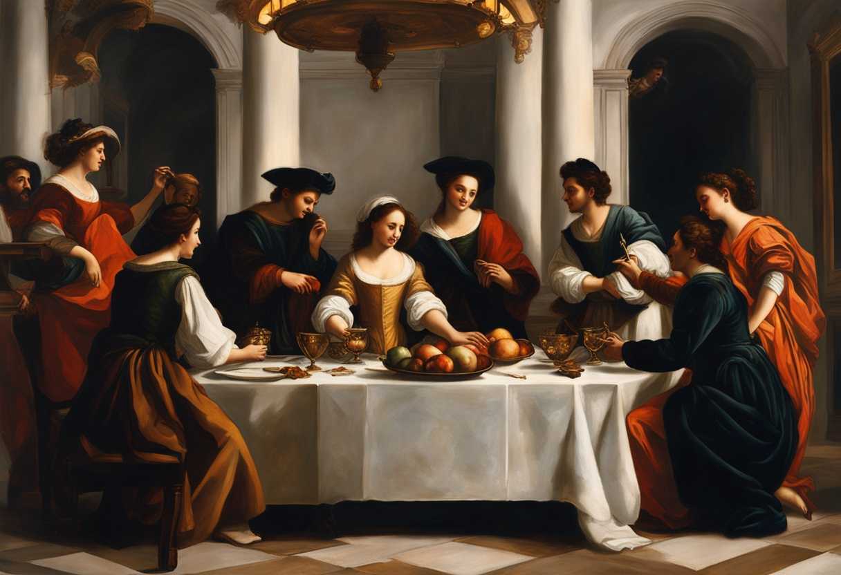 Friends-gathered-around-a-candlelit-table-sharing-laughter-and-stories-creating-a-cozy-connected-_pfui