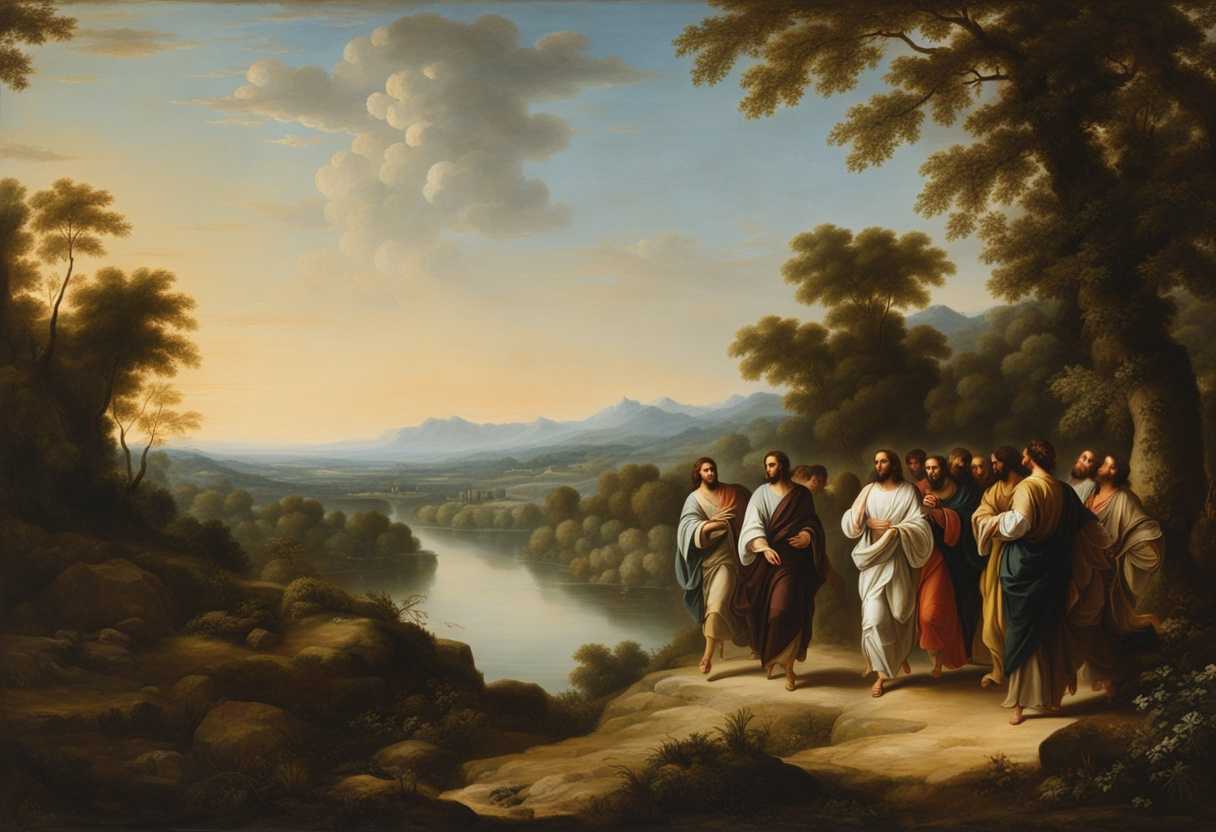 Jesus-leads-disciples-on-peaceful-journey-engaging-in-deep-conversation-amidst-picturesque-landscap_ijaw