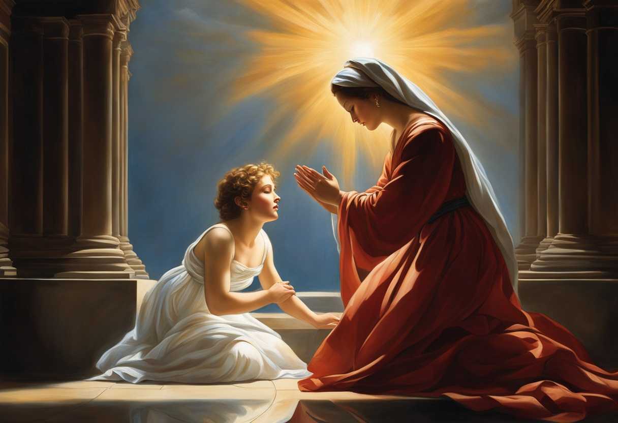 Mary-kneels-in-awe-as-Gabriel-bathed-in-ethereal-light-delivers-a-life-changing-message_mfer