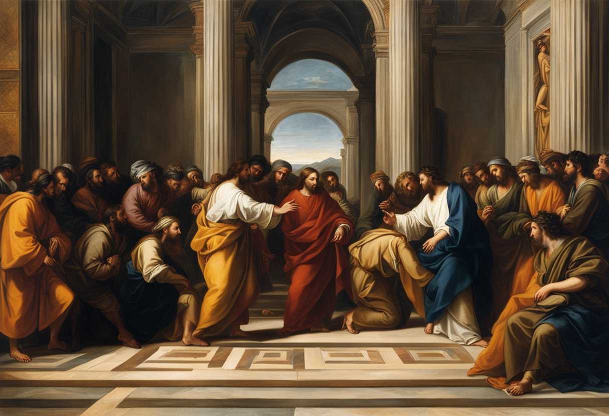 Tense-biblical-confrontation-Jesus-and-disciples-face-skeptical-Pharisees-and-Sadducees-with-challe_zwvs