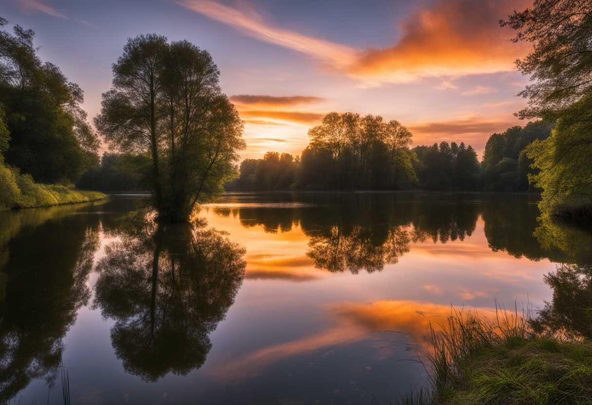 Capture-a-serene-sunset-over-a-reflective-lake-with-silhouetted-trees-in-high-resolution_vqho