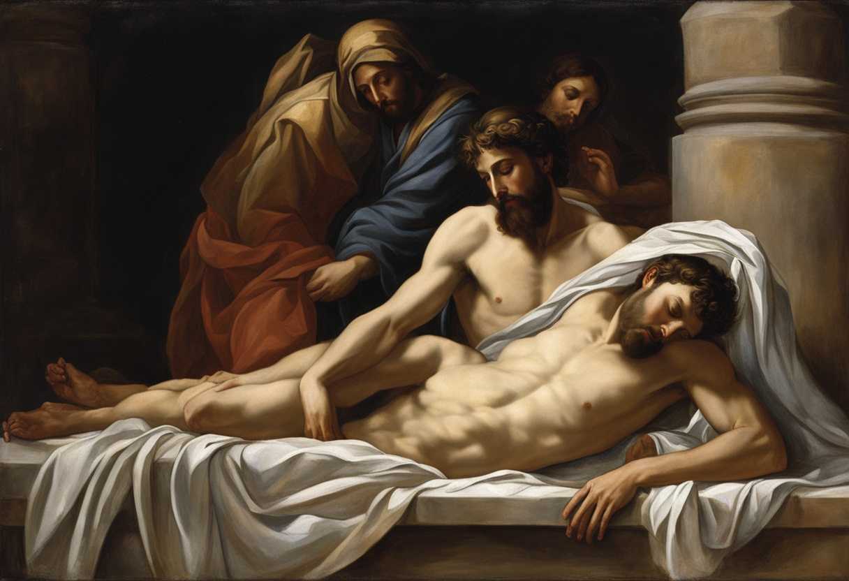 Joseph-of-Arimathea-cradles-Jesus'-body-in-a-stone-tomb-with-quiet-dignity-and-reverence_zaco