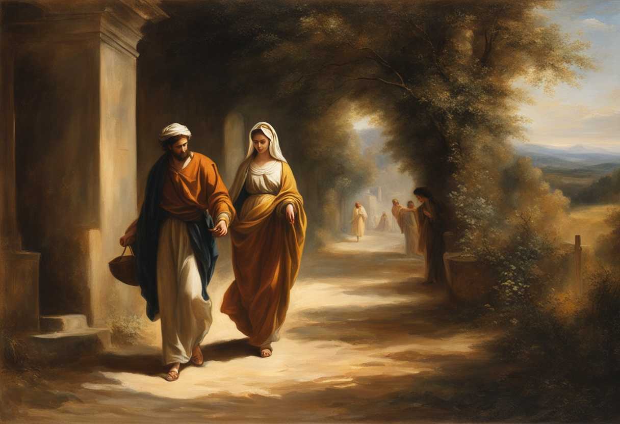 Joseph-and-Mary-walk-on-dusty-road-warm-sunlight-anticipation-of-birth-simplicity-devotion_amyh