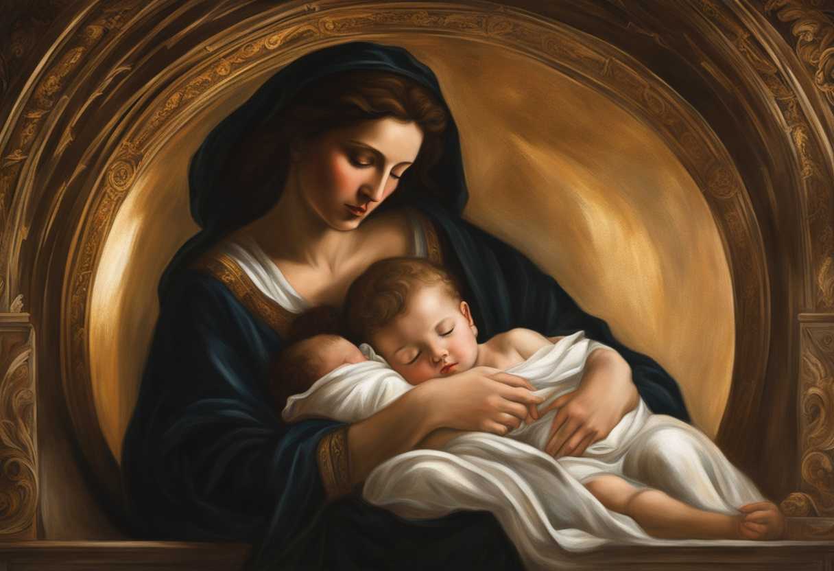 Mother-cradles-firstborn-son-in-manger-bathed-in-soft-light-radiating-love-and-peace_gygq