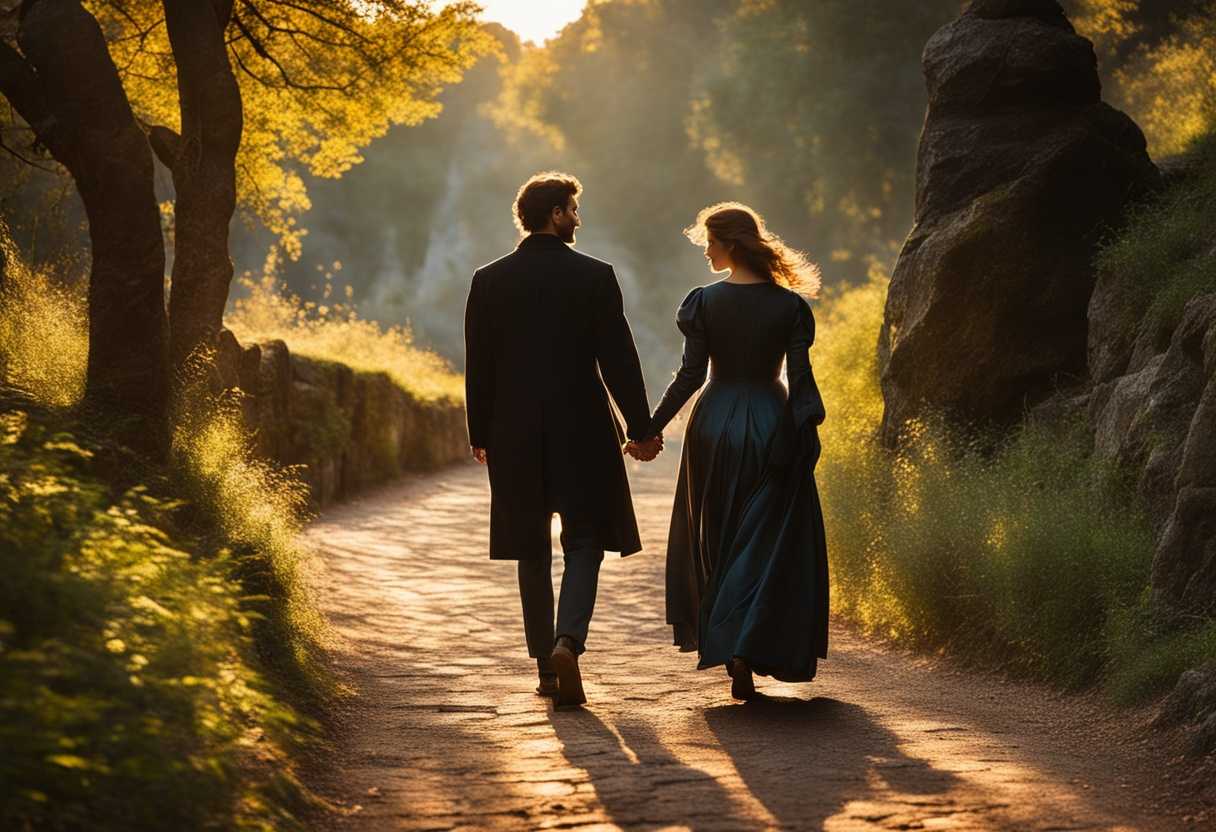Couple-walking-hand-in-hand-on-rocky-path-basking-in-warm-sunlight-exuding-trust-and-companionship_sryy