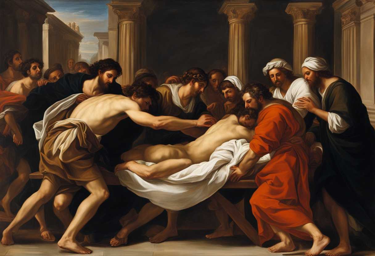 Men-united-in-faith-and-determination-carry-a-paralyzed-man-to-seek-Jesus_bgca