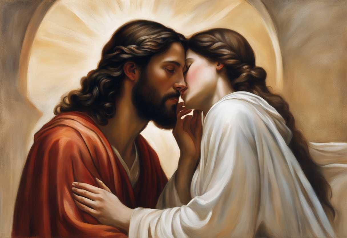 Jesus-and-a-woman-share-a-tender-moment-in-soft-light-conveying-deep-emotion-and-spiritual-signific_zzwj
