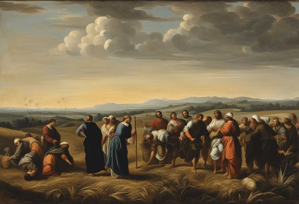 Disciples-gather-in-a-field-listening-eagerly-as-seeds-are-sown-among-thorns_pioc