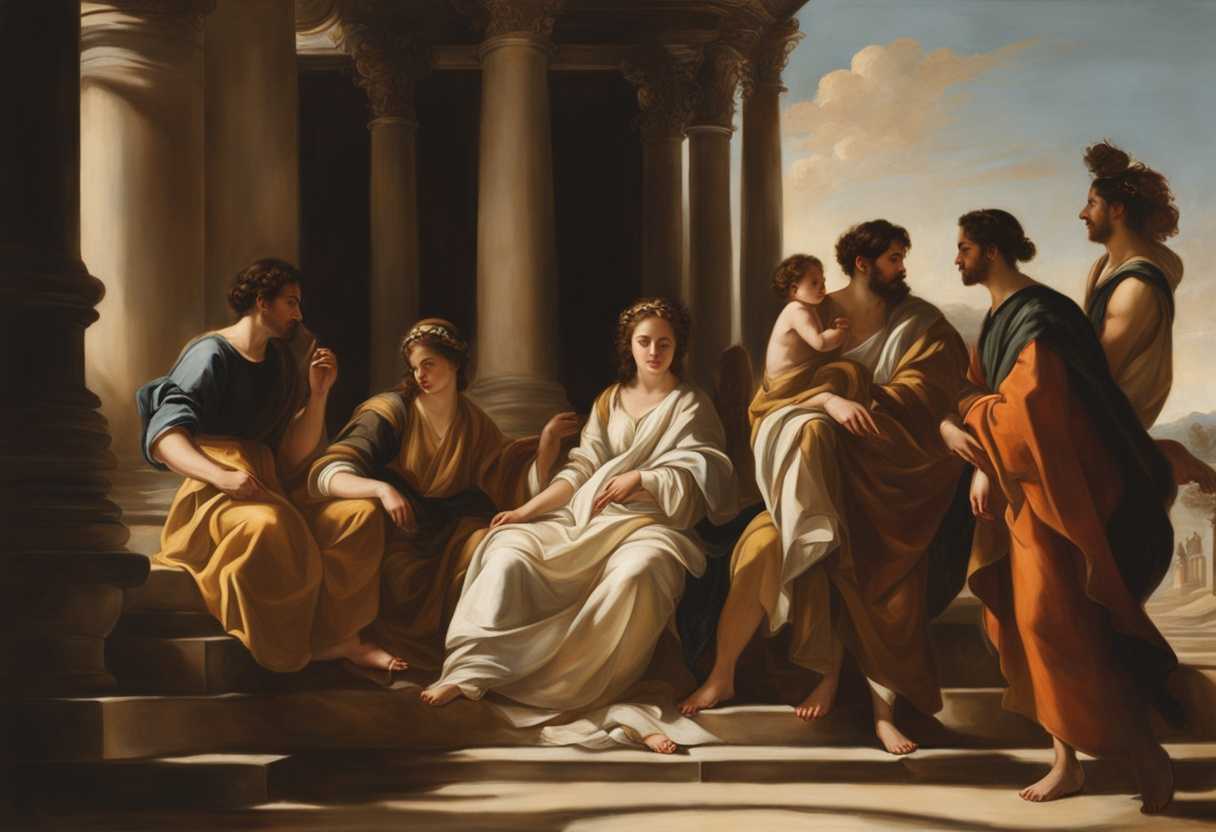 A-serene-group-of-people-in-humble-attire-barefoot-in-warm-sunlight-radiating-peace_eugn