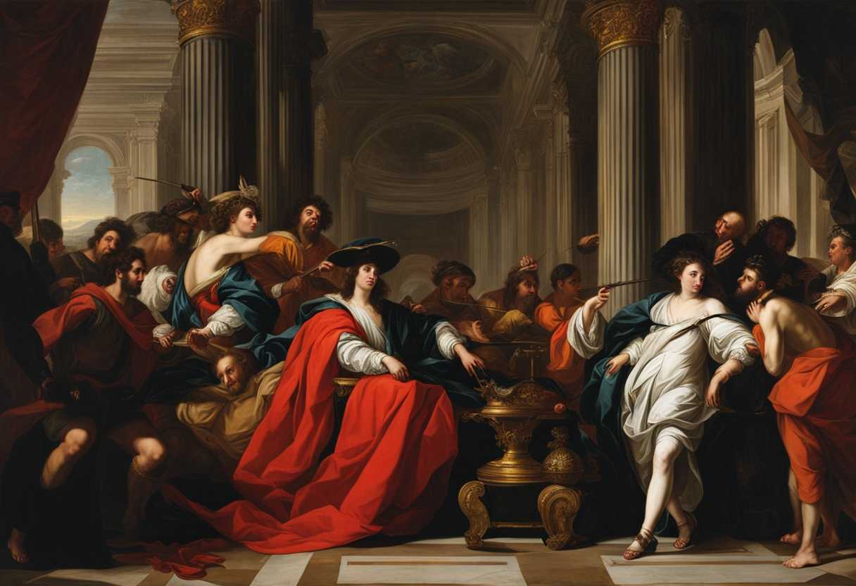 Arrogant-villains-in-opulent-attire-defy-divine-order-with-smug-confidence-and-bold-defiance_vxps