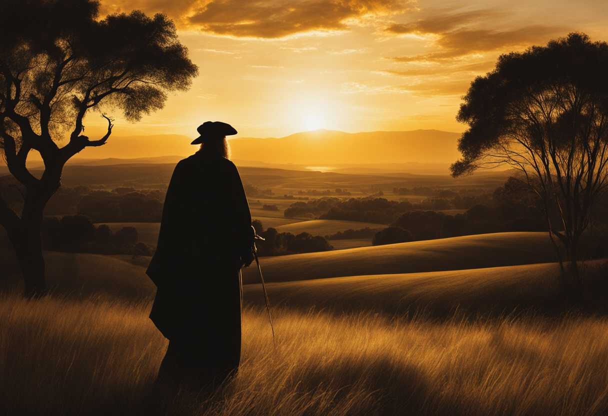 Elijah-stands-in-a-vast-field-at-sunset-silhouette-against-golden-light-exuding-strength-and-rever_prro