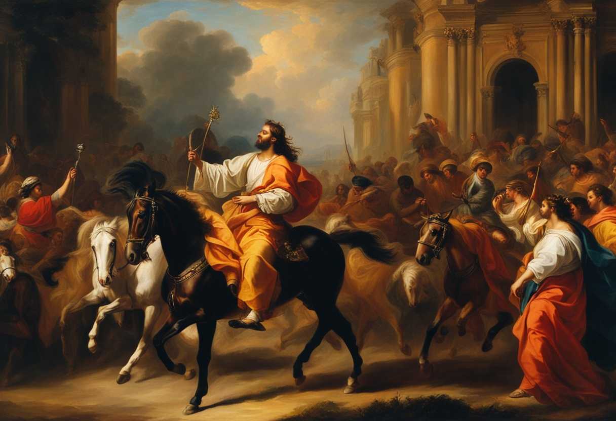 Religious-procession-with-Jesus-on-a-colt-vibrant-colors-celebration-dynamic-crowd-movement_mxkz