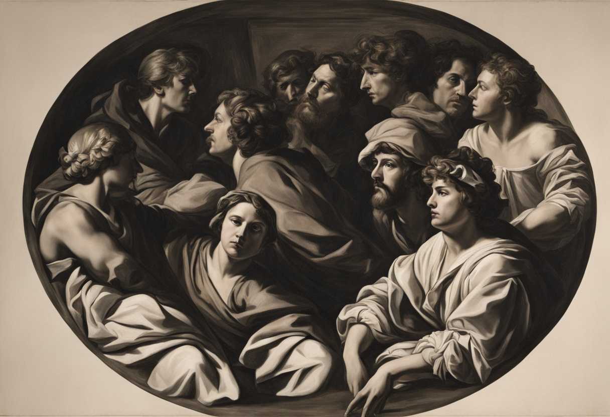 Intense-scene-Group-in-circle-faces-contorted-harsh-light-shadows-severe-expressions-collectiv_etua