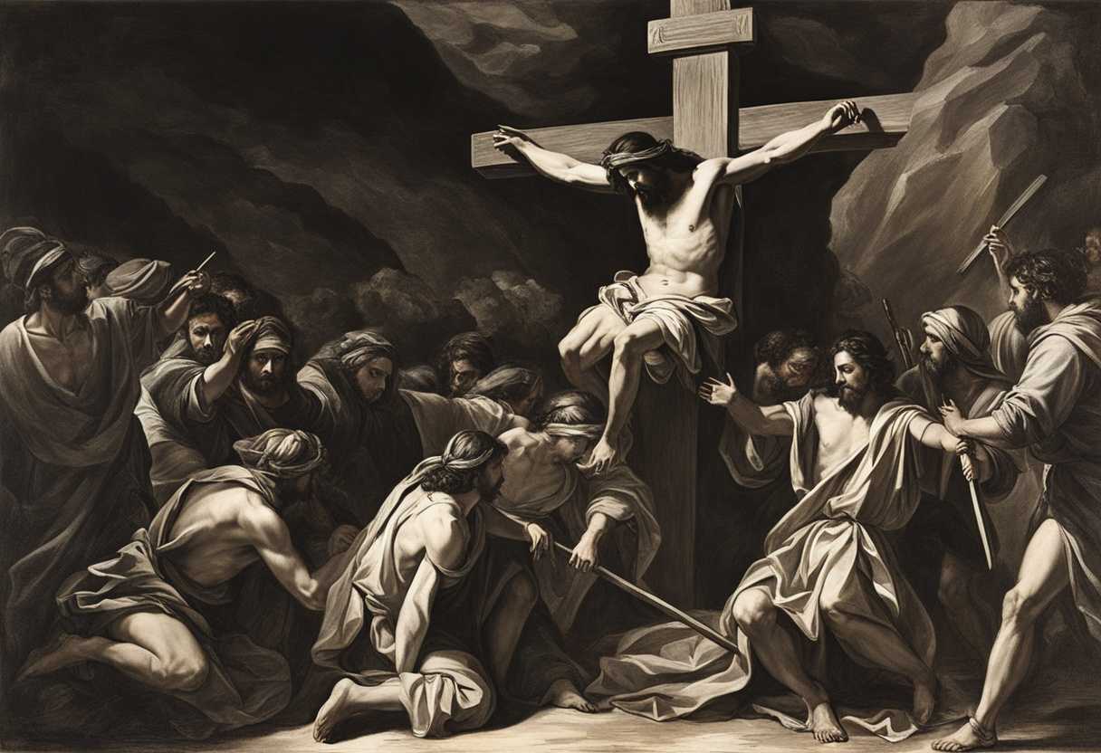 Dramatic-scene-at-Golgotha-Jesus-Simon-robbers-priests-scribes-centurion-in-emotional-crucifix_cwqp