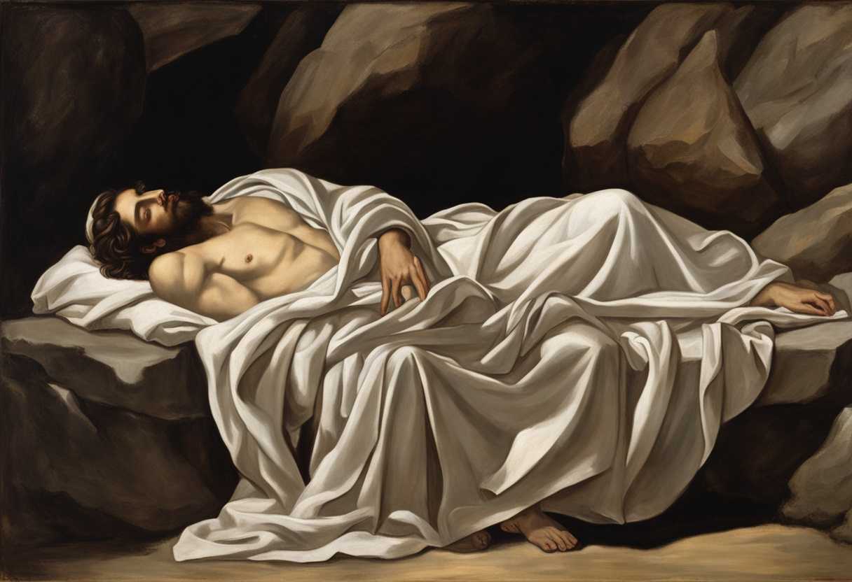 Joseph-of-Arimathea-tenderly-shrouds-Jesus-in-linen-lays-Him-in-a-rock-tomb_htfr
