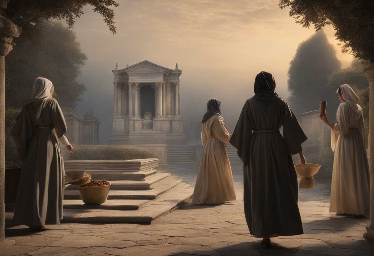 Three-women-in-robes-carrying-spices-approach-a-tomb-at-dawn-with-concern-and-determination_rmks