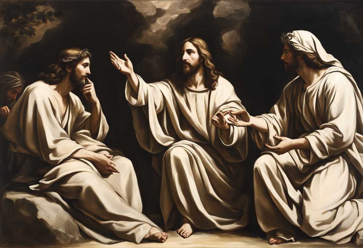 Jesus-and-disciples-in-serene-awe-with-outstretched-hand-pointing-to-hope-and-promise_ybau