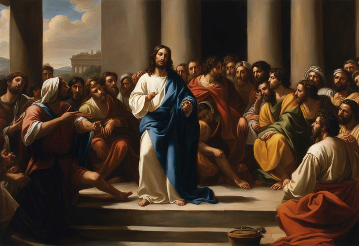 Jesus-calmly-addresses-a-tense-crowd-and-scribes-radiating-peaceful-authority-amidst-controversy_qlzj