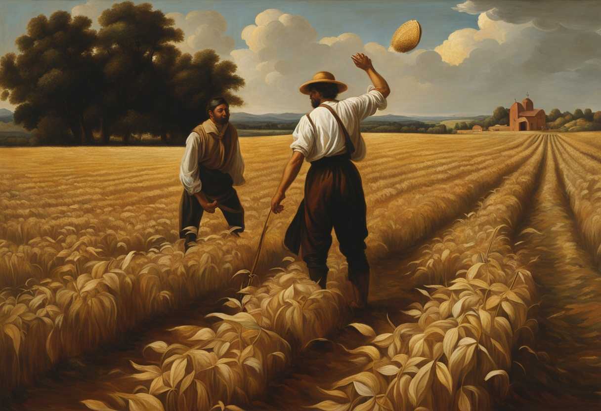 A-sower-scatters-seeds-in-a-field-onlookers-watch-capturing-the-timeless-struggle-of-faith-and-dou_wtst