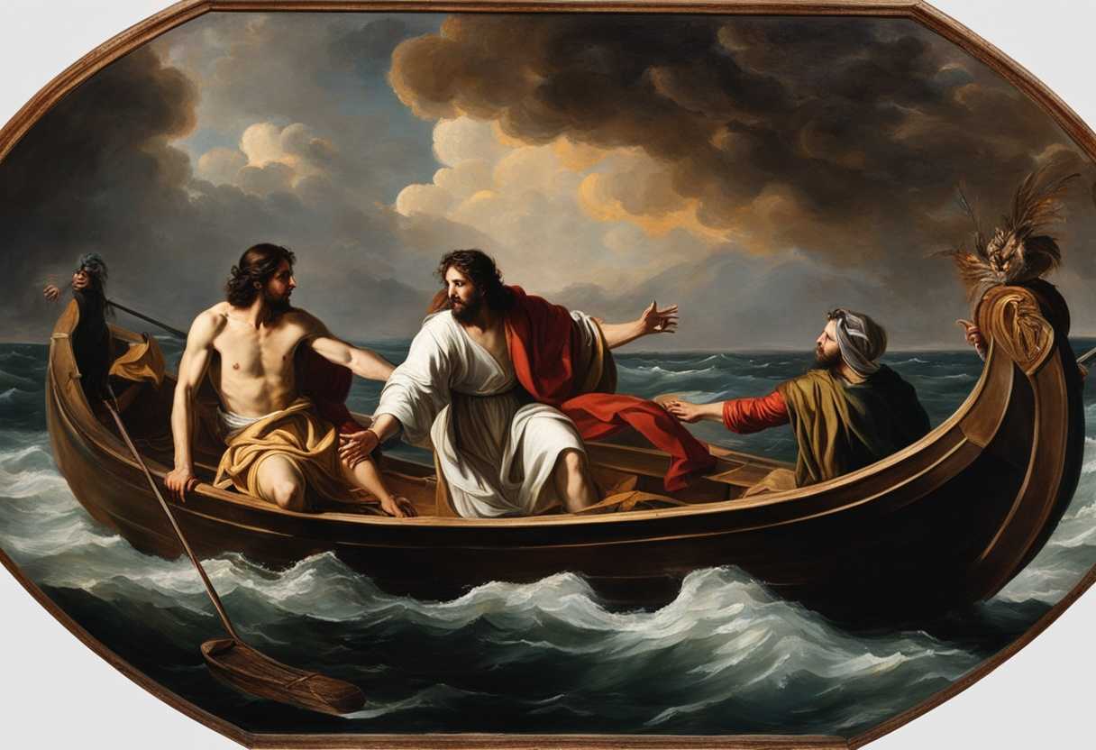 Dramatic-boat-scene-Jesus-confronts-tormented-man-possessed-by-unclean-spirit-intense-transformati_nwbx