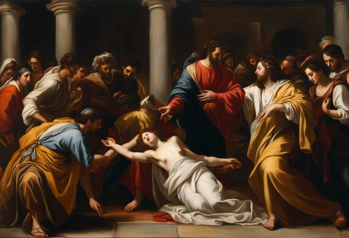 Jesus-heals-a-woman-with-a-discharge-of-blood-in-a-crowded-marketplace_gsnl