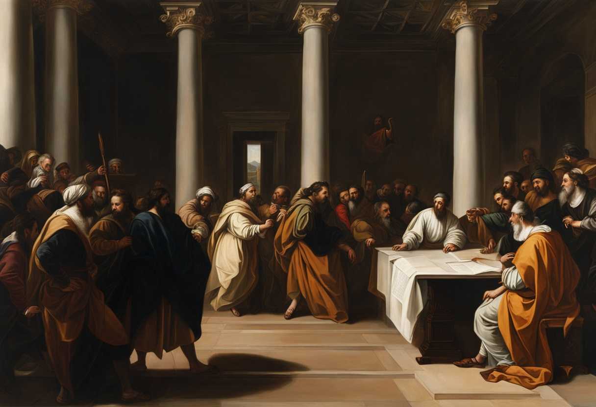 Pharisees-and-scribes-in-traditional-attire-confront-with-authority-and-tension-in-a-debate_xqks